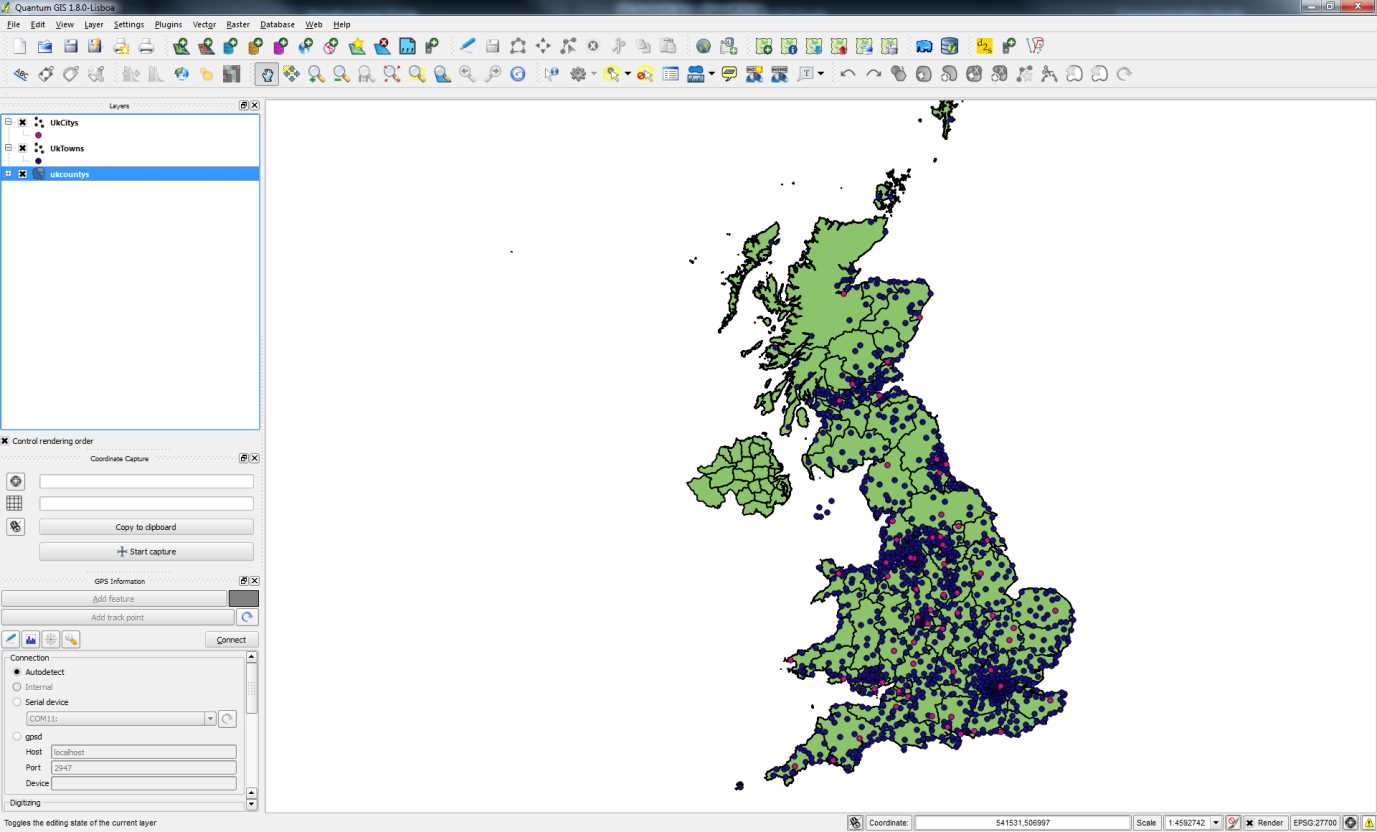 Loaded Map with Three Layers